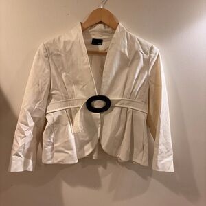 Fendi Cream Blazer with Black Detail